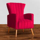 Poltrona Decorativa Melinda Veludo Diversas Cores - Ds Estofa