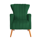 Poltrona Decorativa Melinda Veludo Verde - Montanaris Decor