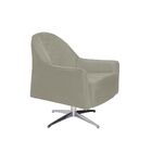 Poltrona Decorativa Mirella Giratória Evo Veludo Bege G15 - G