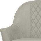 Poltrona Decorativa Mirella Pés Madeira Veludo Bege G15 - Gra