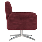 Poltrona Decorativa Mirna Suede Bordô Base Giratória G52 - Gr