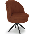 Poltrona Decorativa Mississipi Giratória Eiffel Preto Linho C