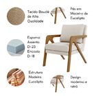 Poltrona Decorativa Moderna Luxo Para Sala Escritório Xangai