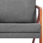 Poltrona Decorativa Mon Pes Em Madeira Cinza Escuro MPassos