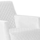 Poltrona Decorativa Nagoya Base Orby Pu Sintético Branco G15