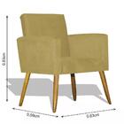 Poltrona Decorativa Nina - Amarelo Amarelo