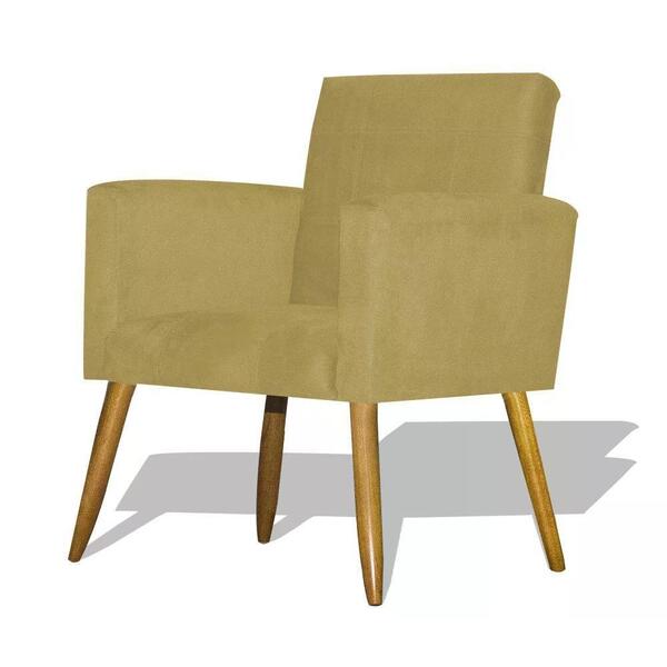 Poltrona Decorativa Nina - Amarelo Amarelo