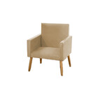 Poltrona Decorativa Nina Com Pés Palito Tecido Suede Inove De