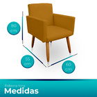 Poltrona Decorativa Nina Com Puff New Para Sala E Quarto Sued