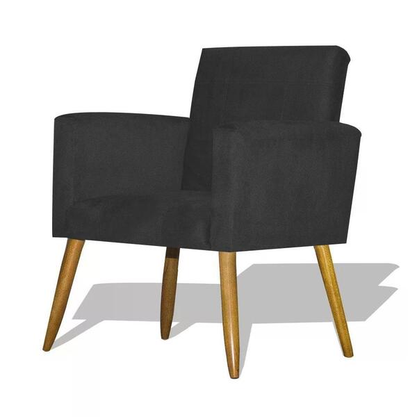 Poltrona Decorativa Nina - Grafite Grafite