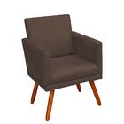 Poltrona Decorativa Nina Luxo  Marrom  - Adonai Estofados