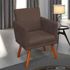 Poltrona Decorativa Nina Luxo  Marrom  - Adonai Estofados