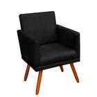 Poltrona Decorativa Nina Luxo Preta - Adonai Estofados