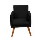 Poltrona Decorativa Nina Luxo Preta - Adonai Estofados