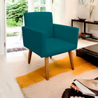 Poltrona Decorativa Nina Para Sala E Quarto Suede - Jylcrom -