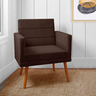 Poltrona Decorativa Nina Para Sala Em Veludo Star Confort