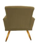 Poltrona Decorativa Nina Pés Palitos Kit Com 2 Suede Cappucin