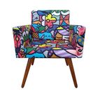 Poltrona Decorativa Nina Suede Romero Brito