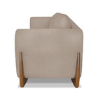 Poltrona Decorativa Nuvina Linho Rústico Areia - Loja Sheep