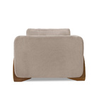 Poltrona Decorativa Nuvina Linho Rústico Areia - Loja Sheep