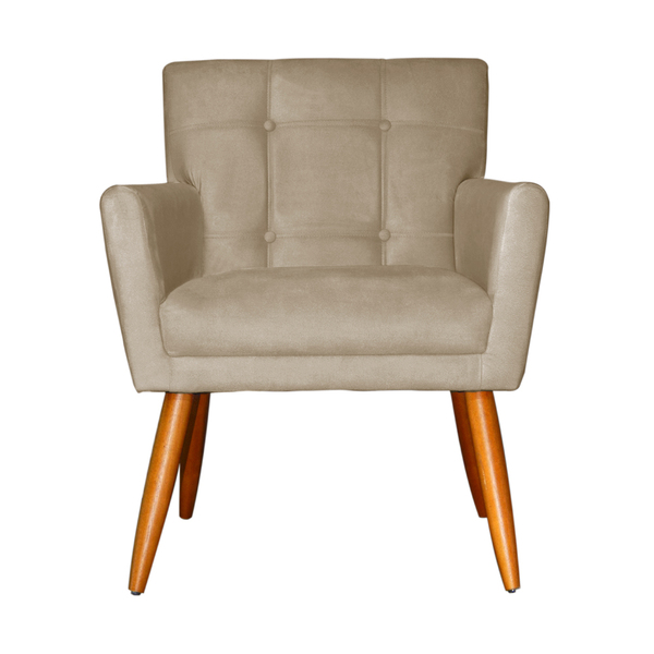 Poltrona Decorativa Onix Suede Cores - Ds Estofados - Capucci