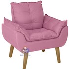 Poltrona Decorativa Opala   Rosê Smf Decor
