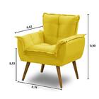 Poltrona Decorativa Opala Amarelo