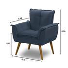 Poltrona Decorativa Opala Azul