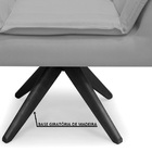 Poltrona Decorativa Opala Base Giratória Suede Azul Royal - M