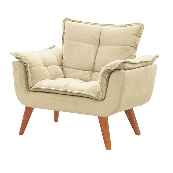 Poltrona Decorativa Opala Bege