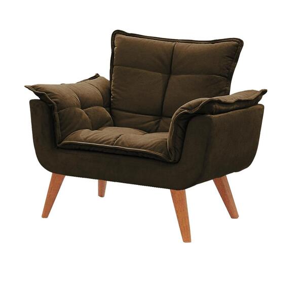 Poltrona Decorativa Opala Marrom