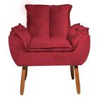 Poltrona Decorativa Opala Pés Palito Quarto De Menina Tecido