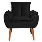 Poltrona Decorativa Opala Pés Palito Quarto De Menina Tecido