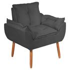 Poltrona Decorativa Opala Pés Palito Quarto De Menina Tecido