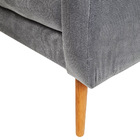 Poltrona Decorativa Opala Plus Pé Palito Cinza Cinza