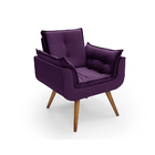 Poltrona Decorativa Opala Premium Bella Roxa