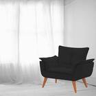 Poltrona Decorativa Opala Preto Bnn Decor