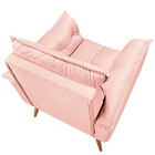 Poltrona Decorativa Opala Revestimento Em Veludo Star Confort