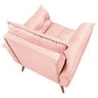 Poltrona Decorativa Opala Veludo Rose - Speciale Home