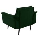 Poltrona Decorativa Opala Veludo Verde Lilly Shop Jm