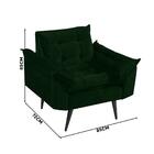 Poltrona Decorativa Opala Veludo Verde Lilly Shop Jm