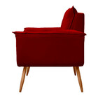 Poltrona Decorativa Opala Veludo Vermelho - Speciale Home