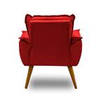 Poltrona Decorativa Opala Vermelho