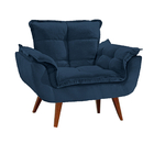 Poltrona Decorativa Opalla Azul Marinho