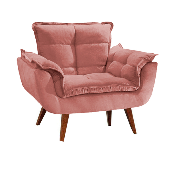 Poltrona Decorativa Opalla Rosa
