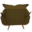 Poltrona Decorativa Opalla Suede Marron Chocolate - Fdecor