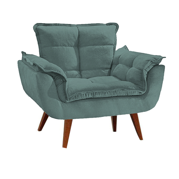 Poltrona Decorativa Opalla Turquesa