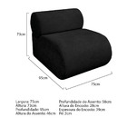 Poltrona Decorativa Orgânica Escritório Recepção Sala Virgíni