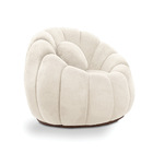 Poltrona Decorativa Orgânica Giratória Cloud Bouclê E03 - D'r