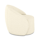 Poltrona Decorativa Orgânica Giratória Kit 2 Lua Linho D03 -